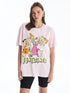 LC Waikiki Crew Neck Stone Age Printed Short Sleeve Women's T-Shirt